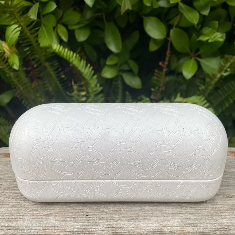 Oakley Clamshell Sunglasses Hard Holder/Case White w/Textured 